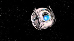 A Picture of Wheatly from, Portal 2 in space